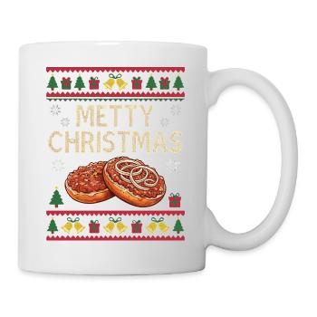 Funny Mett Christmas Gift Mettbrötchen - Mug - white - Right