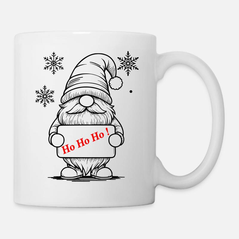 gnome de noël  - Mug blanc - blanc
