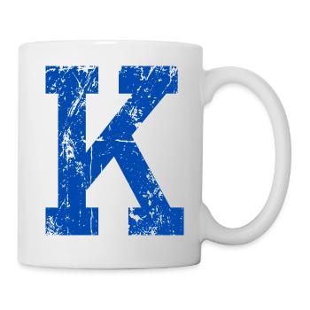 Retro Sport Letter k - Mug - white - Right