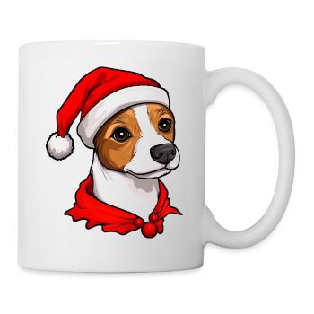 Jack Russell Terrier Noël - Mug blanc - blanc - Droite