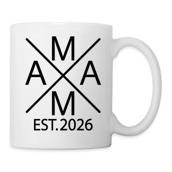 Stolze Mama 2026 – Für werdende Mamas - Tasse - Weiß - Rechts