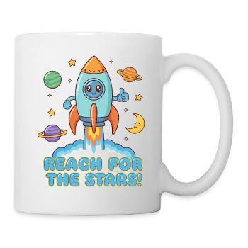 Rocket Journey to the Stars - Reach for the stars - Mug - white - Right