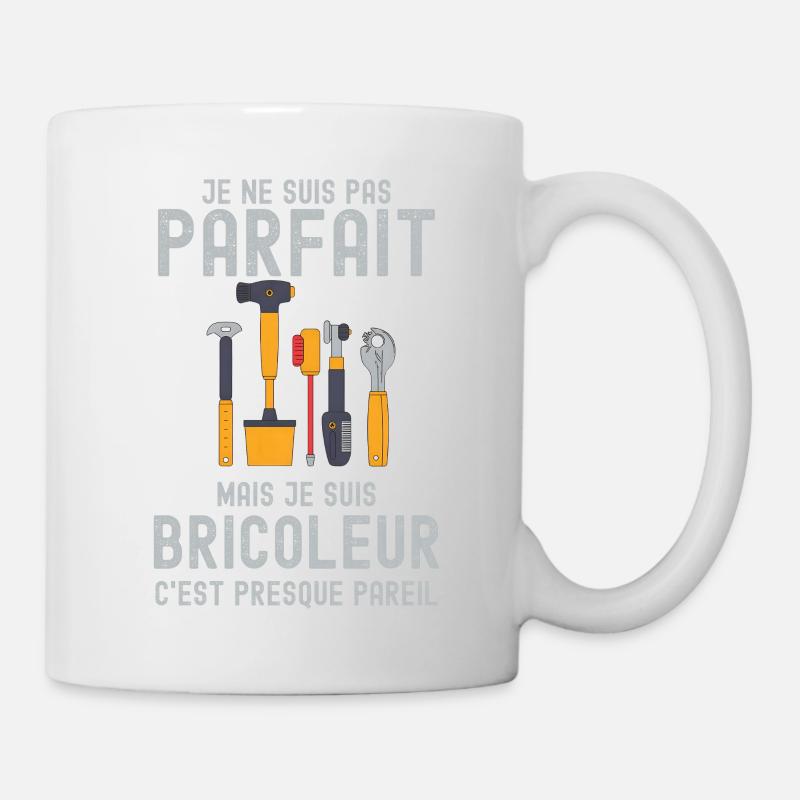 Parfait non, Bricoleur malin - Mug blanc - blanc