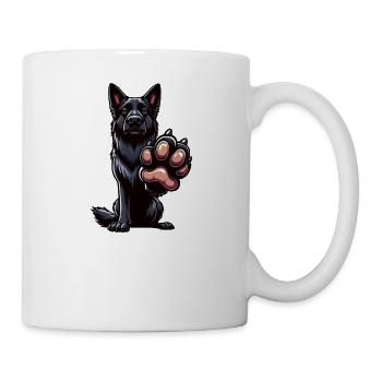 Parle à la patte Berger Noir - Mug blanc - blanc - Droite