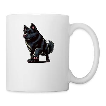 Parle à la patte Berger Noir - Mug blanc - blanc - Droite