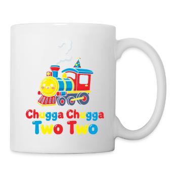 Two Two Train 2. Geburtstag vor 2 Jahren - Tasse - Weiß - Rechts