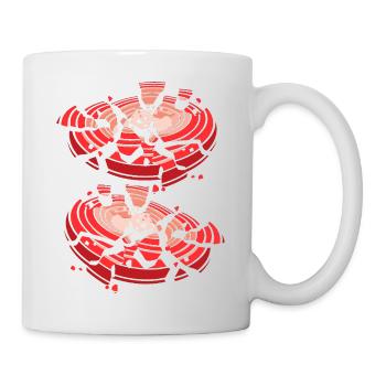 Schützenkönig Tontauben Scheiben Schützenfest - Tasse - Weiß - Rechts
