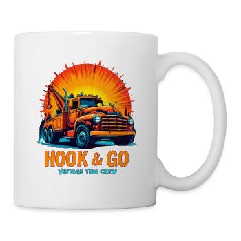 HOOK & GO – Vintage-Abschleppmannschaft - Tasse - Weiß - Rechts