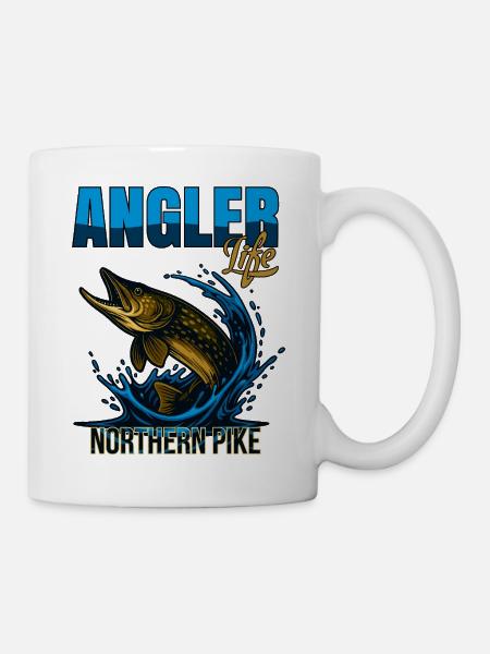 Angler Life | Northern Pike Fish - Kop/krus - hvid