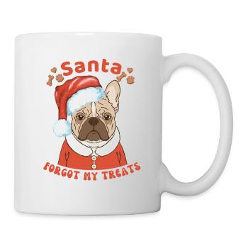 Le Père Noël a oublié mes friandises – Noël Frenchie - Mug blanc - blanc - Droite