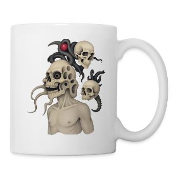 SKULL #3 - dark hell - Mug - white - Right