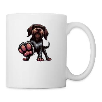 Talk to the Paw German Wirehaired Wire Holder - Mug - white - Right