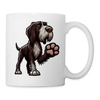Deutsch Drahthaar Deutsch-Drahthaar Besitzer - Tasse - Weiß - Rechts