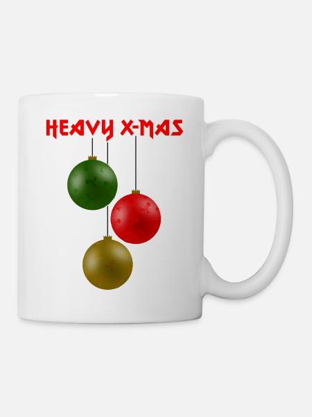 HEAVY X-MAS, traditionell - Tasse - Weiß