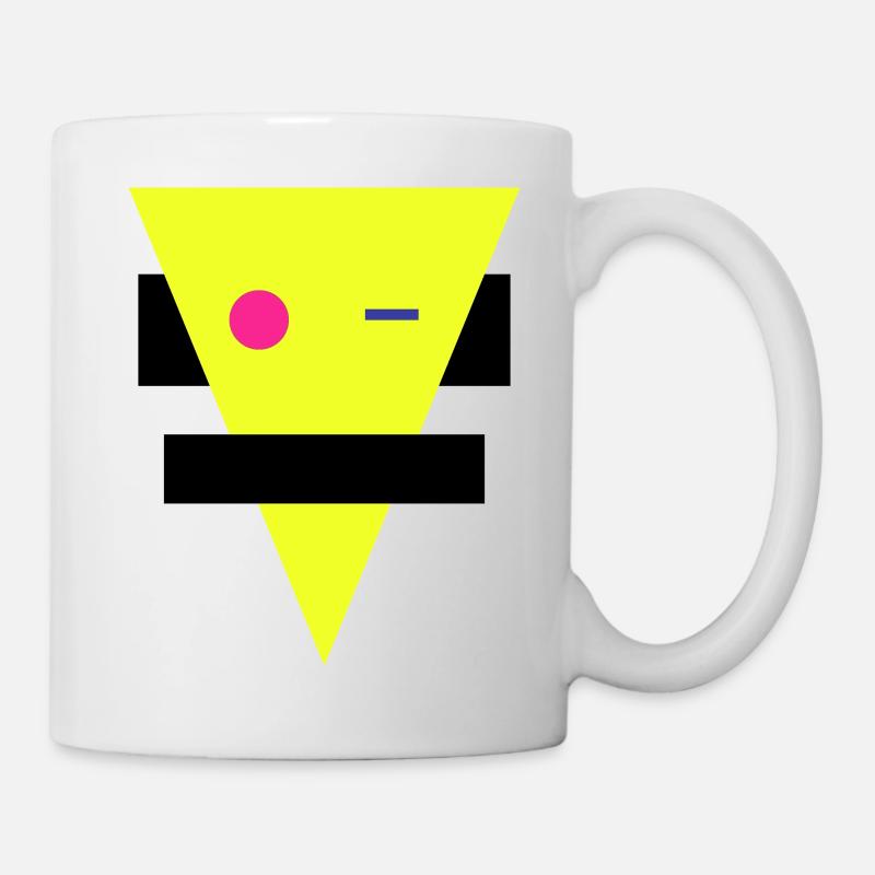 Silhouette géométrique néon - Mug blanc - blanc