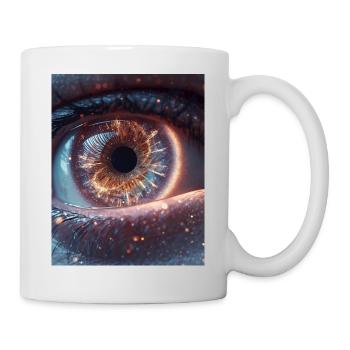 Feu de l’Œil Cosmique - Mug blanc - blanc - Droite