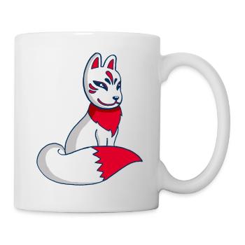 White and Red Fox Manga - Tasse - Weiß - Rechts