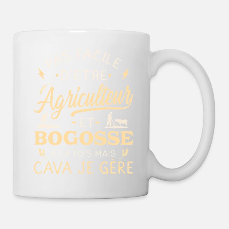 Bogosse Bauer Humor Landwirtschaft Bauer - Tasse - Weiß