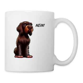 Nein Deutsch Drahthaar Deutsch-Drahthaar Besitzer - Tasse - Weiß - Rechts