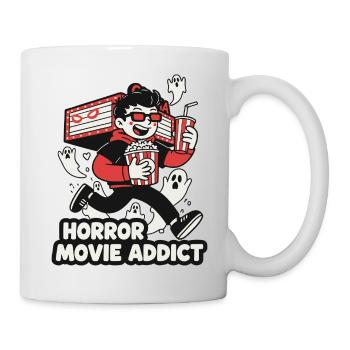 Horror Movie Addicted Moviegoer - Mug - white - Right