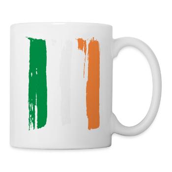 Irland Flagge - Tasse - Weiß - Rechts