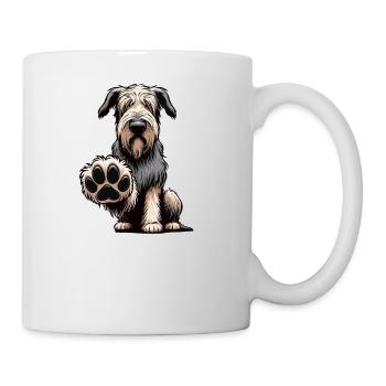 Talk to the Paw Irish Wolfhound Wolfhound Owner - Mug - white - Right