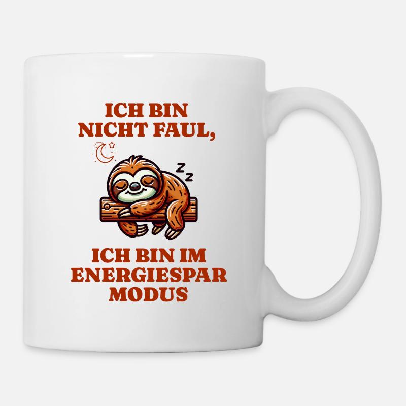 Sloth in power saving mode I'm not lazy - Mug - white