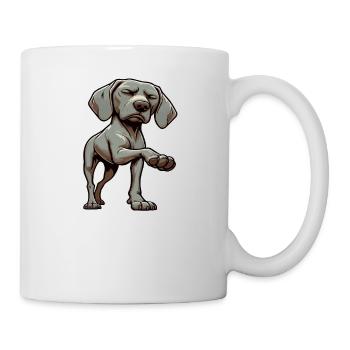 Talk to the Paw  Weimaraner Weimaranerliebhaber - Tasse - Weiß - Rechts