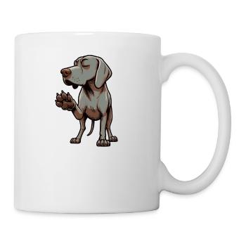 Talk to the paw Weimaraner Weimaraner Dog - Mug - white - Right
