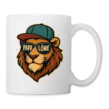 Löwen Vater Papa Löwe König Stark Süß Geschenk - Mug - white - Right