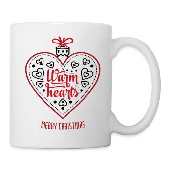 Cœur de Noël Joyeux Noël - Mug blanc - blanc - Droite