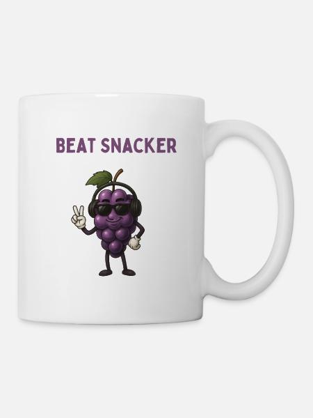 Beat Snacker Traube Kopfhörer - Tasse - Weiß