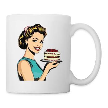 Baking Cake Baking Queen Baking Fairy Baker Pop Art - Mug - white - Right