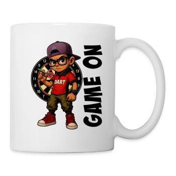 Fléchettes, fléchettes, joueur de fléchettes - Mug blanc - blanc - Droite