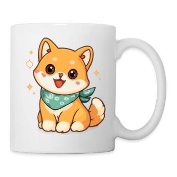 Cat lover with bandana - Mug - white - Right