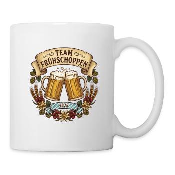 Équipe Frühshoppen - Mug blanc - blanc - Droite