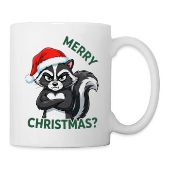 Anti Christmas Christmas Grouch Grumpy Skunk - Mug - white - Right