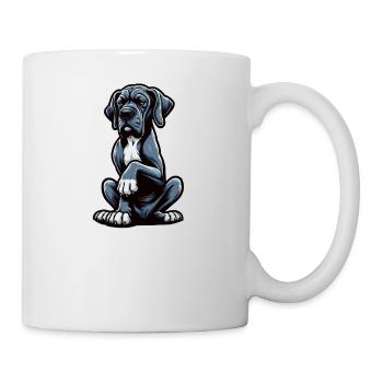 Talk to the Paw Great Dane - Mug - white - Right