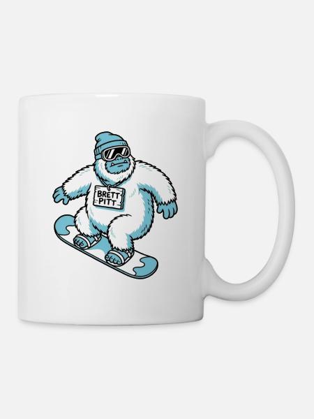 Brett Pitt - Tasse - Weiß