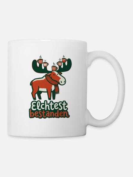 Elchtest bestanden - Tasse - Weiß