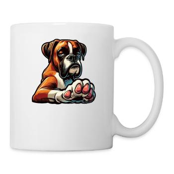 Parle au Paw Boxer Boxerhalter Boxerhund - Mug blanc - blanc - Droite