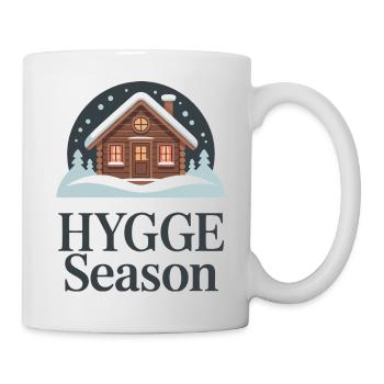 Hygge Season Cozy Winter Cabin Danish Lifestyle - Mug - white - Right