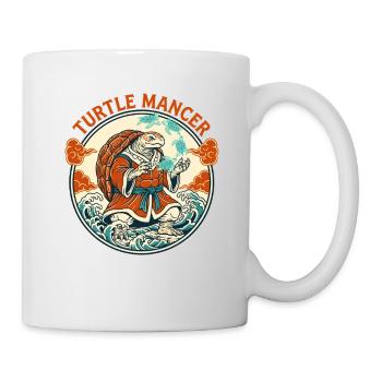 Mystical Turtle Mancer with Spirit Turtles - Mug - white - Right