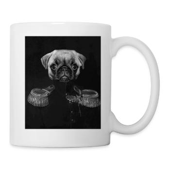 General Pug mit kaiserlichem Porträt - Tasse - Weiß - Rechts
