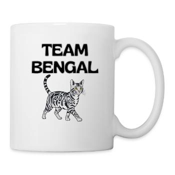Team Bengal Katzengrafik - Tasse - Weiß - Rechts