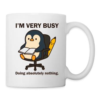 Very Busy Penguin - Mug - white - Right
