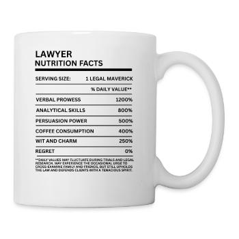 Lawyer Graduation Law Student Attorney Thank You - Mug - white - Right