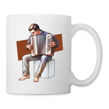 ACCORDIONIST #1 - sound & vision - Mug blanc - blanc - Droite