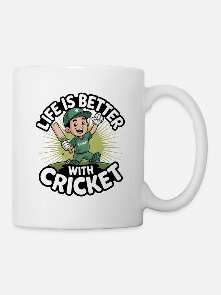 Funny Cricket Saying Vintage Cricket Game - Mug - white