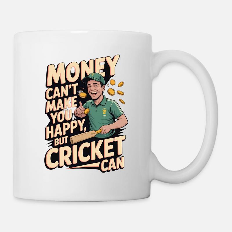 Funny Cricket Saying Vintage Cricket Game - Mug - white